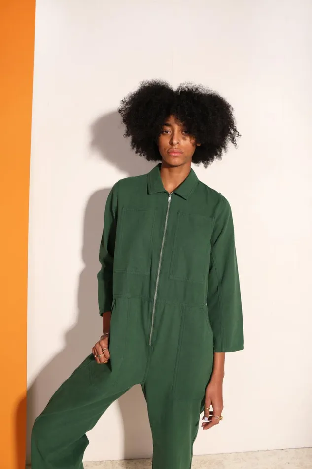Dominic Boilersuit Forest Green Womens LF Markey One Pieces