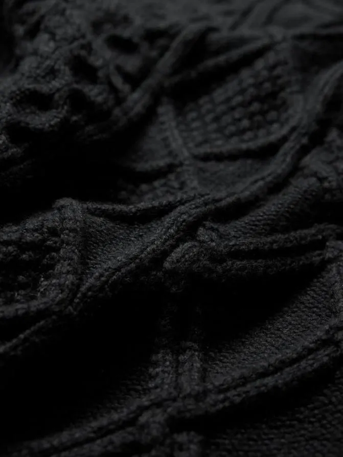 DOTEL CREWNECK SWEATER Black Clothing John Varvatos Sweaters