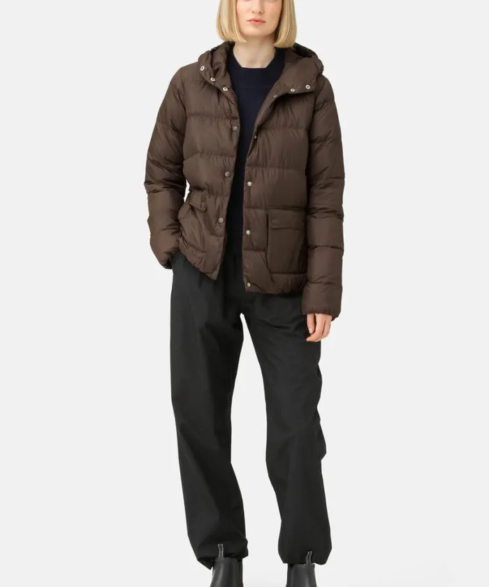 Down Jacket 8211 Chocolate Brown Outerwear Ilse Jacobsen All Jackets And Coats