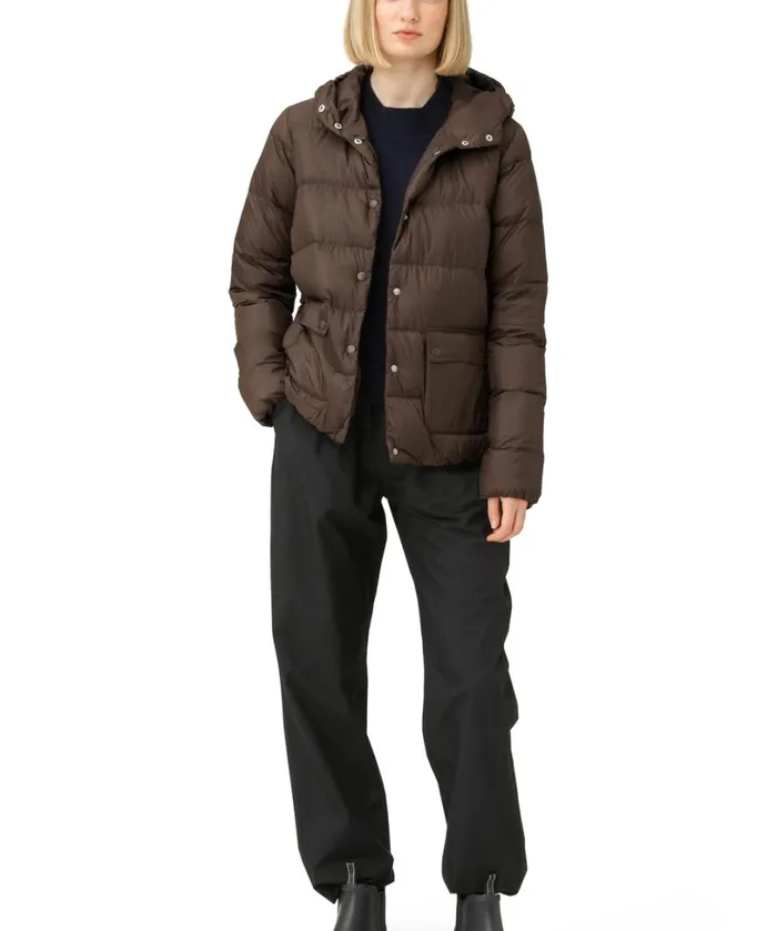 Down Jacket 8211 Chocolate Brown Outerwear Ilse Jacobsen All Jackets And Coats