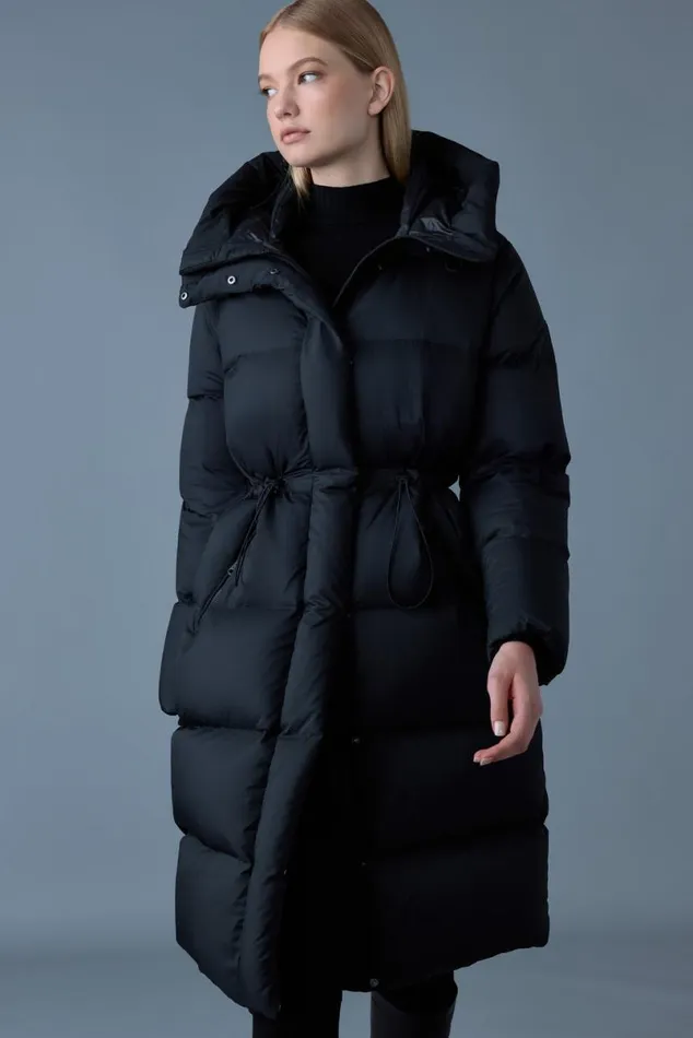 Downs and Jackets Women Mackage ISHANISW Softwash Long Down Coat With Hood Trench