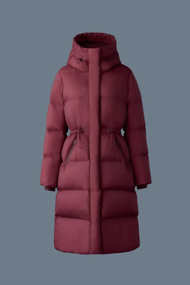 Downs and Jackets Women Mackage ISHANISW Softwash Long Down Coat With Hood Trench