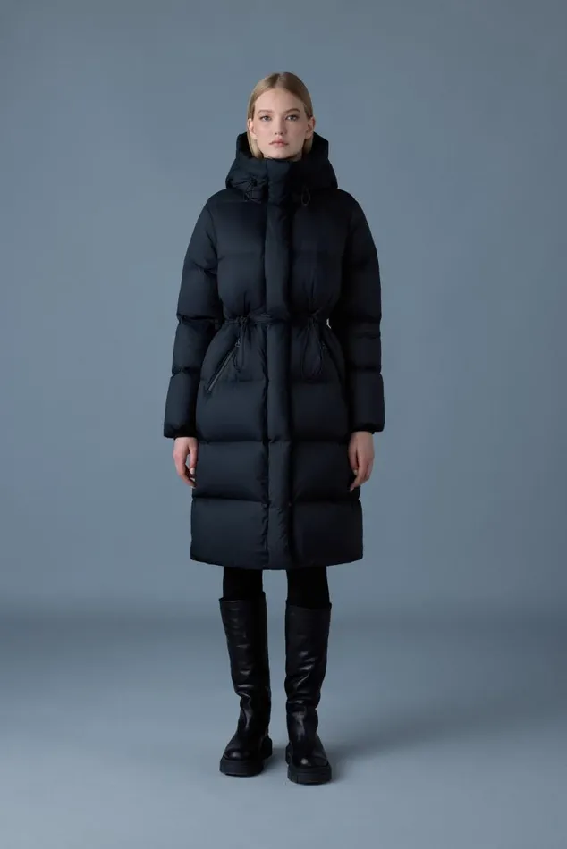 Downs and Jackets Women Mackage ISHANISW Softwash Long Down Coat With Hood Trench