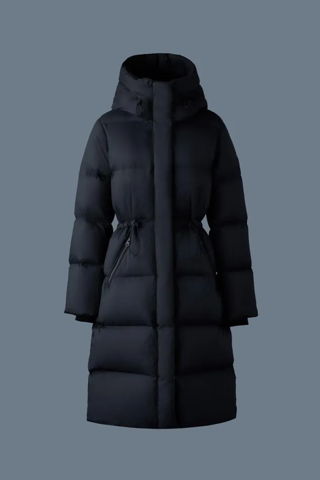 Downs and Jackets Women Mackage ISHANISW Softwash Long Down Coat With Hood Trench