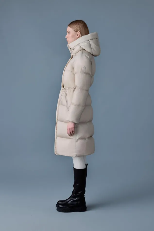 Downs and Jackets Women Mackage ISHANISW Softwash Long Down Coat With Hood Trench