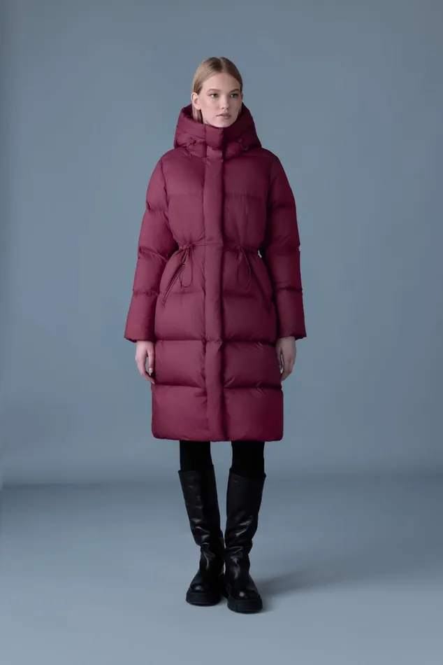 Downs and Jackets Women Mackage ISHANISW Softwash Long Down Coat With Hood Trench