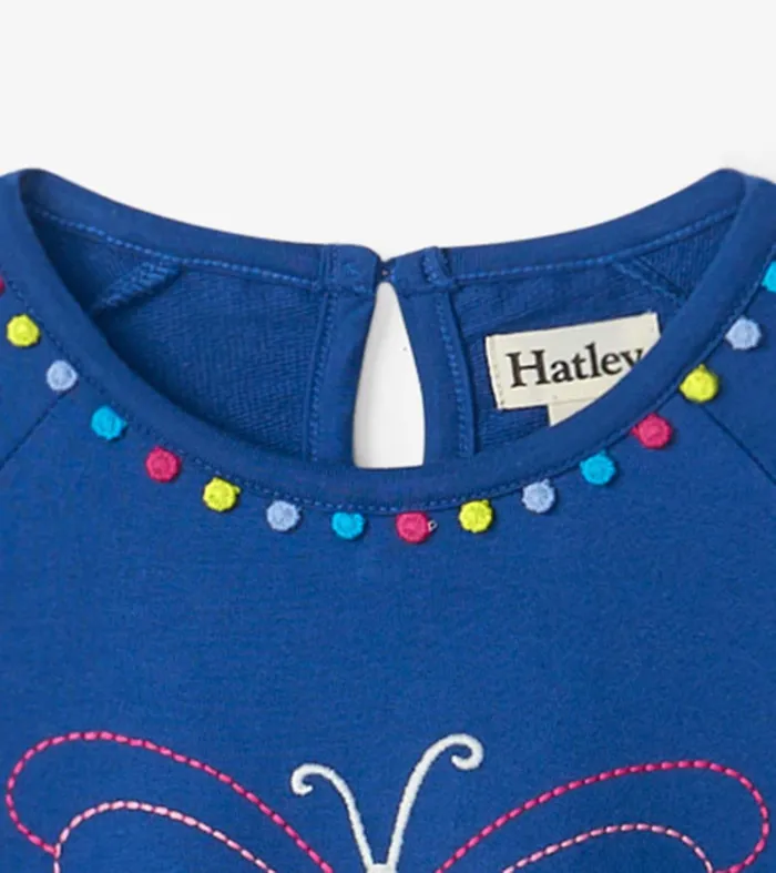 Dresses Girls Hatley Girls Groovy Butterfly Gathered Tiered Dress