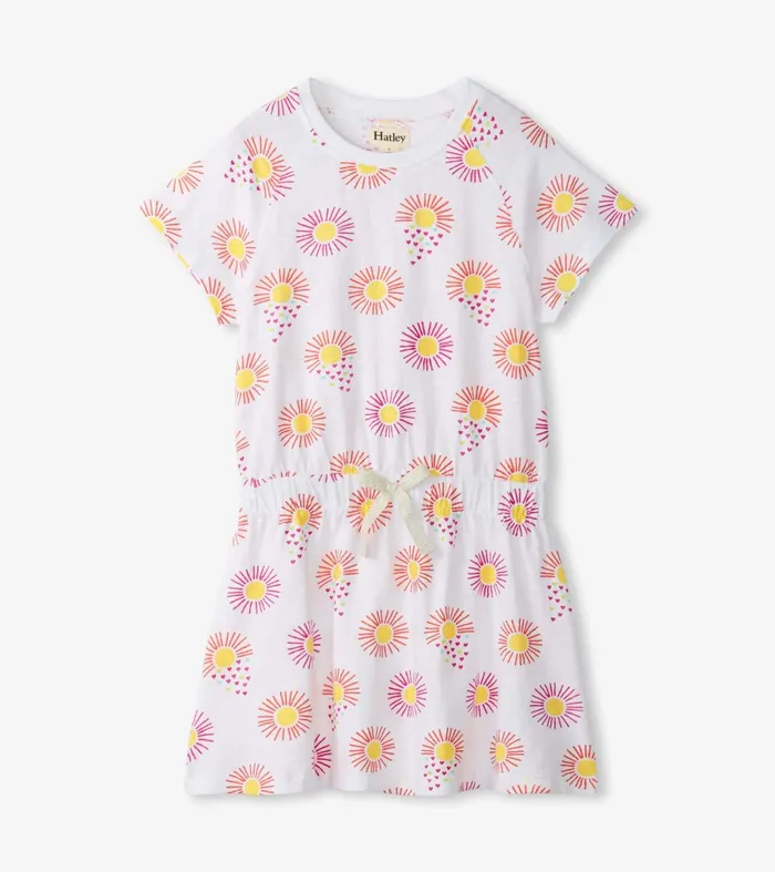 Dresses Girls Hatley Girls Heart Suns Cinched Waist Dress