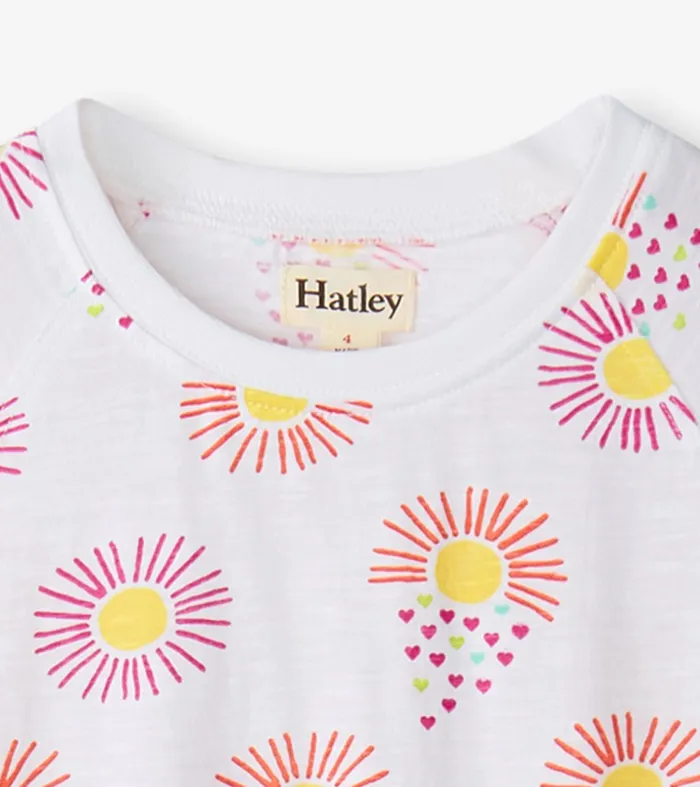 Dresses Girls Hatley Girls Heart Suns Cinched Waist Dress