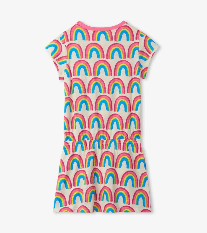 Dresses Girls Hatley Girls Pretty Rainbows Drop Waist Dress