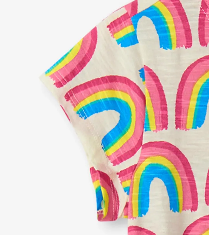 Dresses Girls Hatley Girls Pretty Rainbows Drop Waist Dress