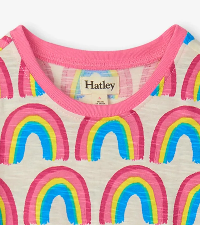 Dresses Girls Hatley Girls Pretty Rainbows Drop Waist Dress