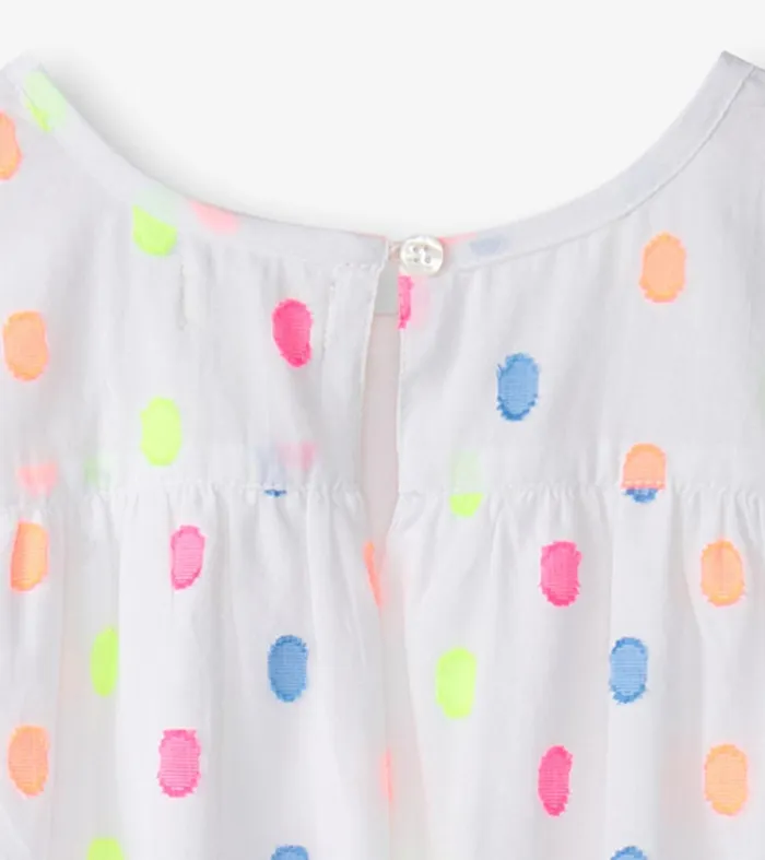 Dresses Girls Hatley Girls Summer Dots Woven Play Dress