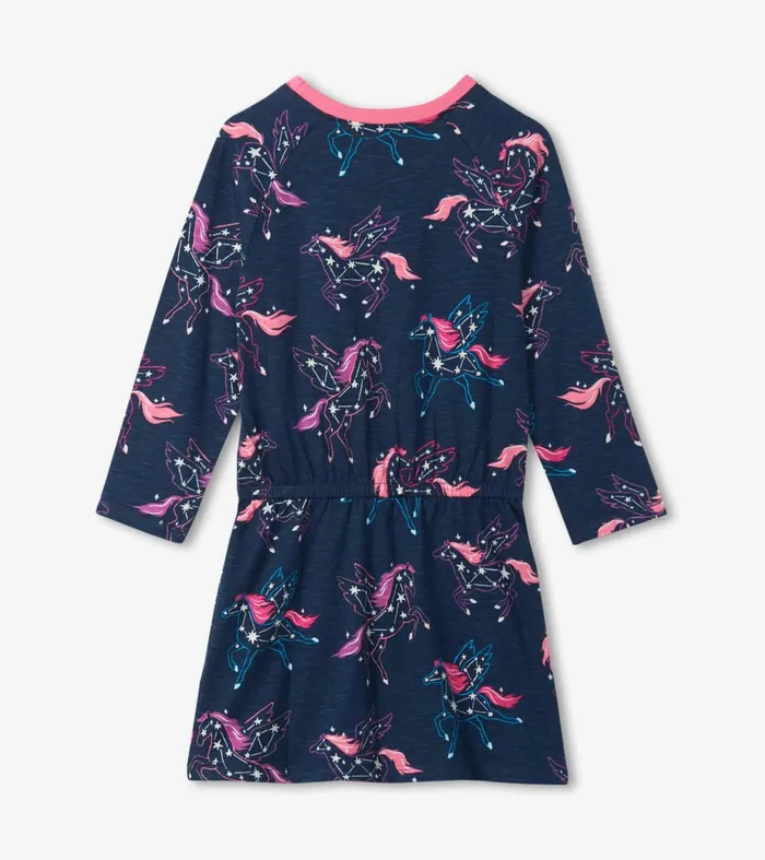 Dresses Girls Hatley Pegasus Constellations Drop Waist Dress