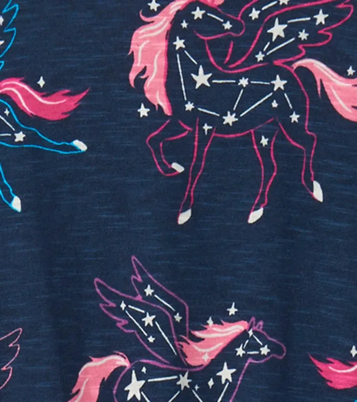 Dresses Girls Hatley Pegasus Constellations Drop Waist Dress