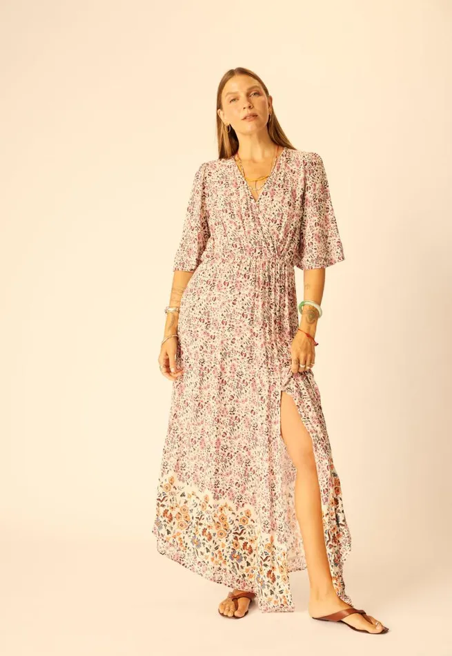 Dresses Shop Natalie Martin COCO MAXI Petite Fleur Rose
