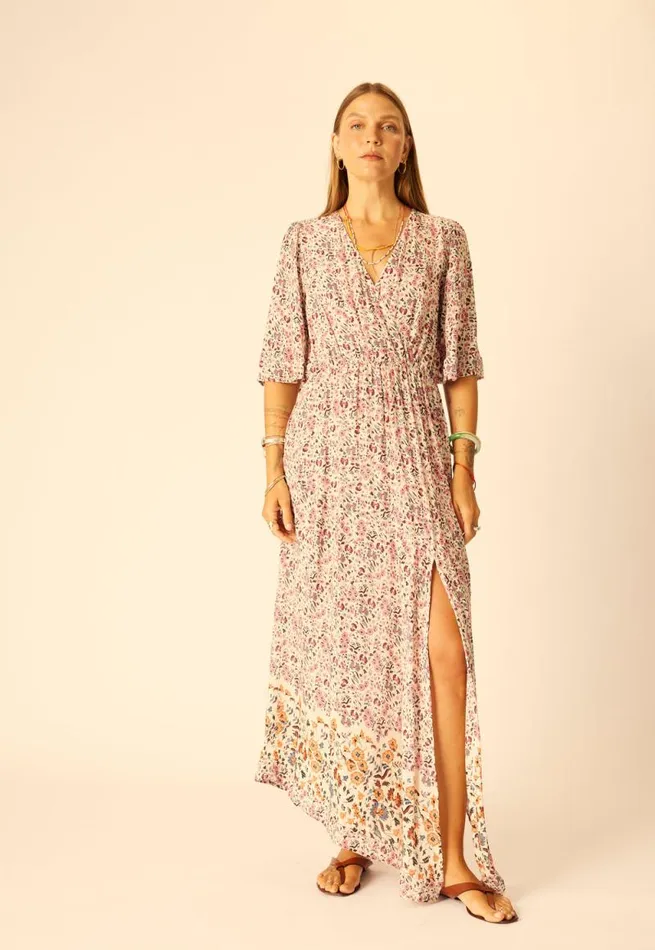 Dresses Shop Natalie Martin COCO MAXI Petite Fleur Rose