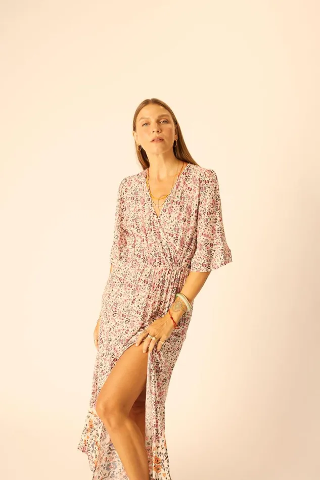 Dresses Shop Natalie Martin COCO MAXI Petite Fleur Rose