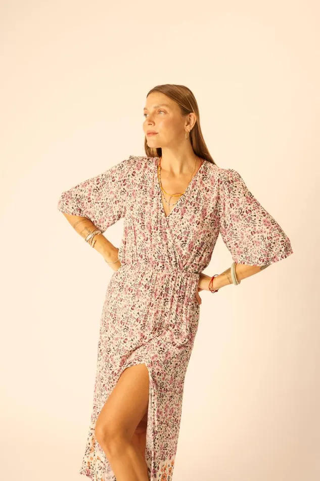 Dresses Shop Natalie Martin COCO MAXI Petite Fleur Rose