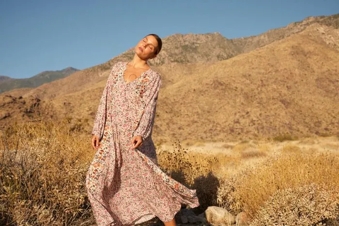 Dresses Shop Natalie Martin FIORE MAXI Petite Fleur Rose