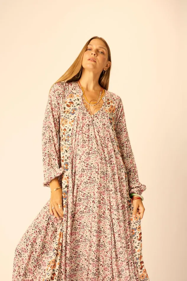 Dresses Shop Natalie Martin FIORE MAXI Petite Fleur Rose