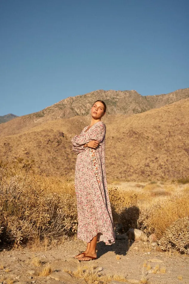 Dresses Shop Natalie Martin FIORE MAXI Petite Fleur Rose