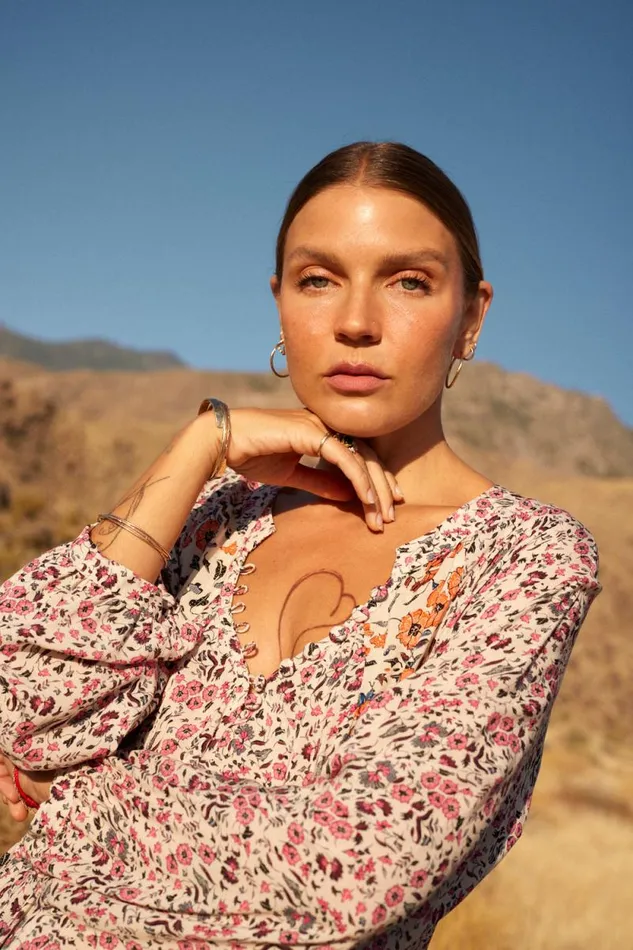 Dresses Shop Natalie Martin FIORE MAXI Petite Fleur Rose