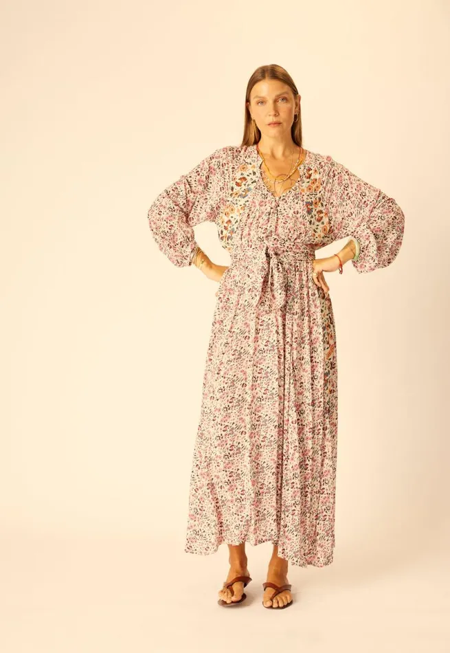 Dresses Shop Natalie Martin FIORE MAXI Petite Fleur Rose
