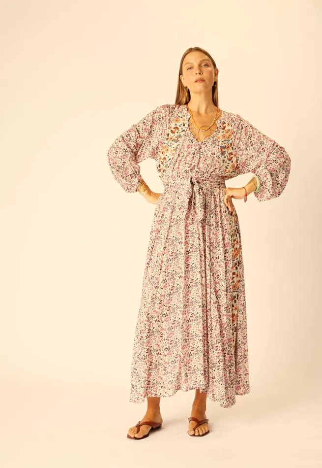 Dresses Shop Natalie Martin FIORE MAXI Petite Fleur Rose