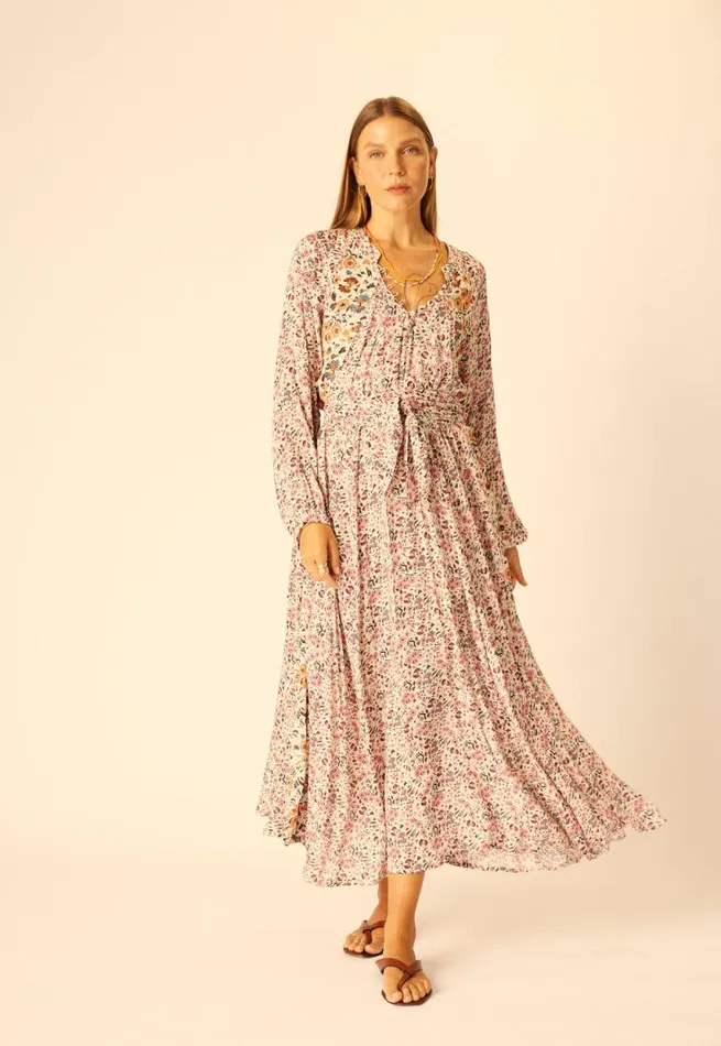 Dresses Shop Natalie Martin FIORE MAXI Petite Fleur Rose