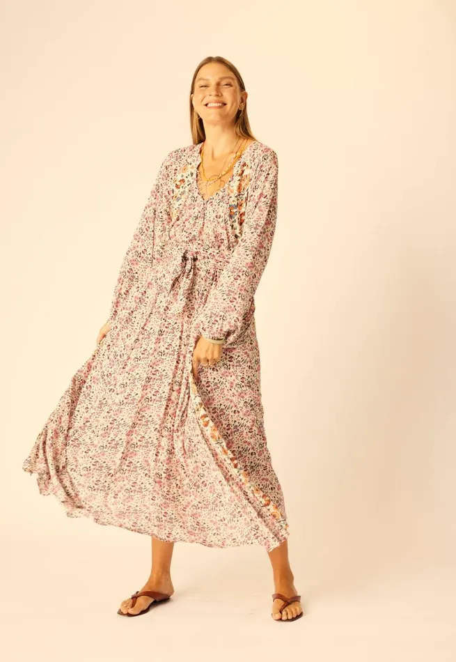 Dresses Shop Natalie Martin FIORE MAXI Petite Fleur Rose