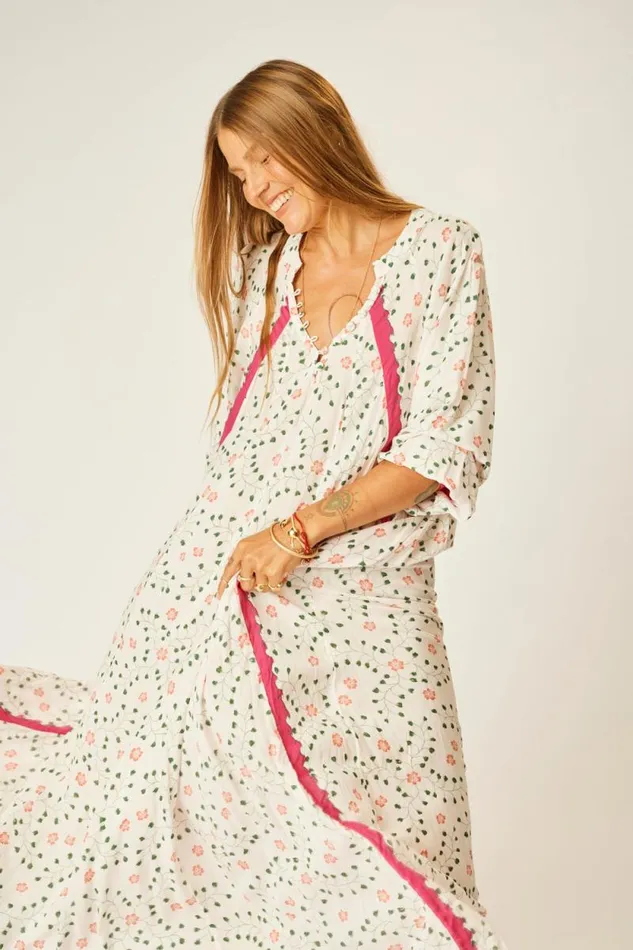 Dresses Shop Natalie Martin FIORE MAXI Pinwheel Cotton