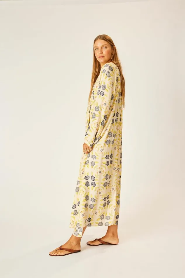 Dresses Shop Natalie Martin FIORE MAXI Prairie Indigo