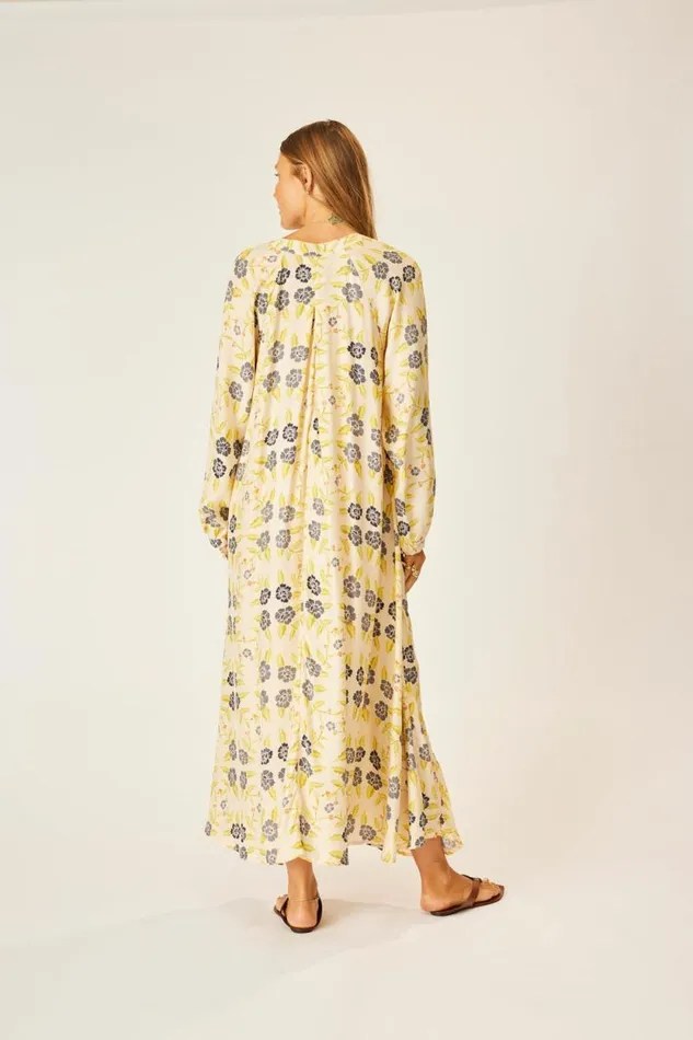 Dresses Shop Natalie Martin FIORE MAXI Prairie Indigo