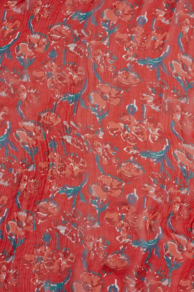Dresses Shop Natalie Martin INDIANA MINI Chiffon Watercolor Verm