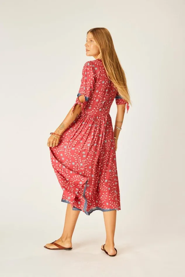 Dresses Shop Natalie Martin LAYLA DRESS Pinwheel Barn Red