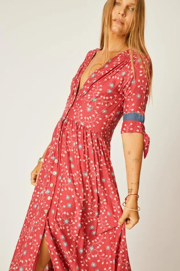 Dresses Shop Natalie Martin LAYLA DRESS Pinwheel Barn Red