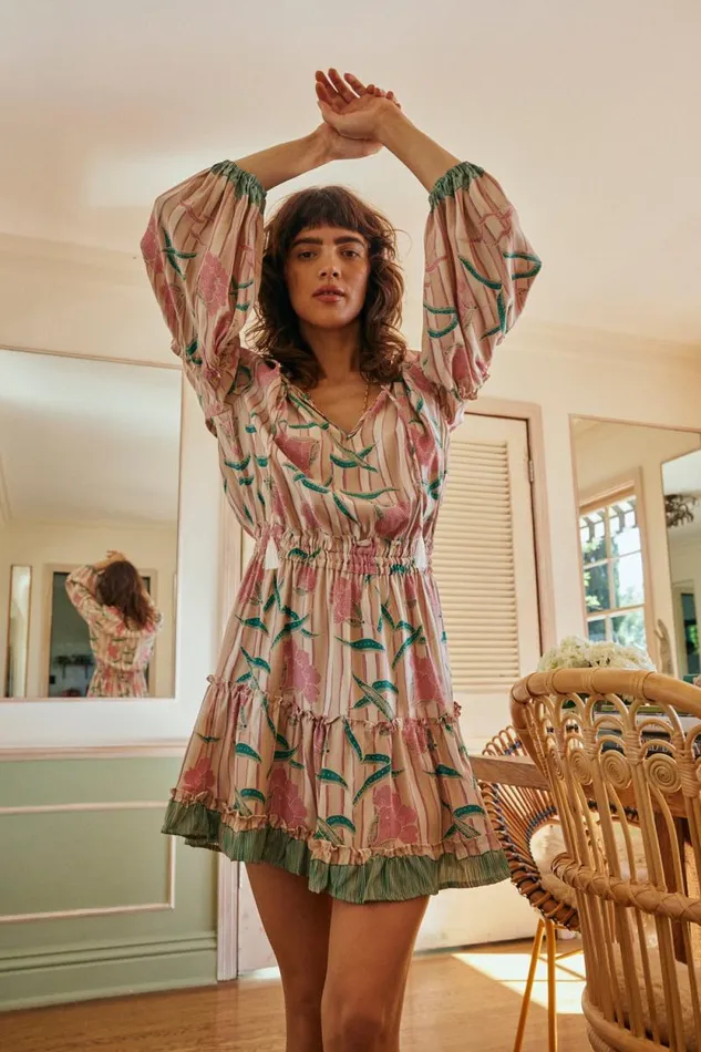 Dresses Shop Natalie Martin MAGGIE DRESS Chamomile Rose