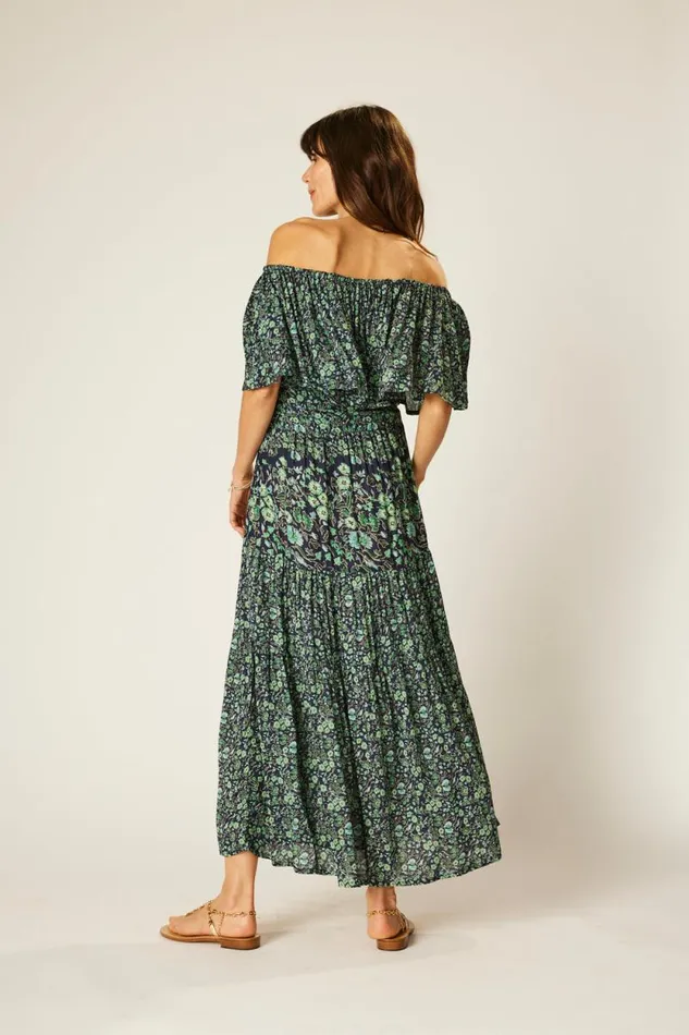 Dresses Shop Natalie Martin NAOMI DRESS WITH SASH Petite Fleur Marine
