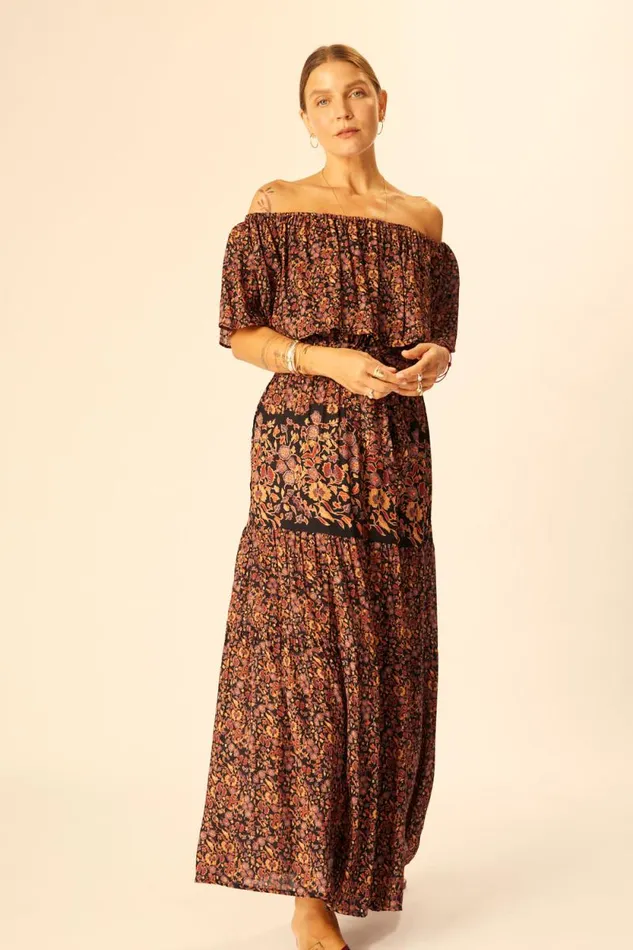 Dresses Shop Natalie Martin NAOMI DRESS WITH SASH Petite Fleur Noire