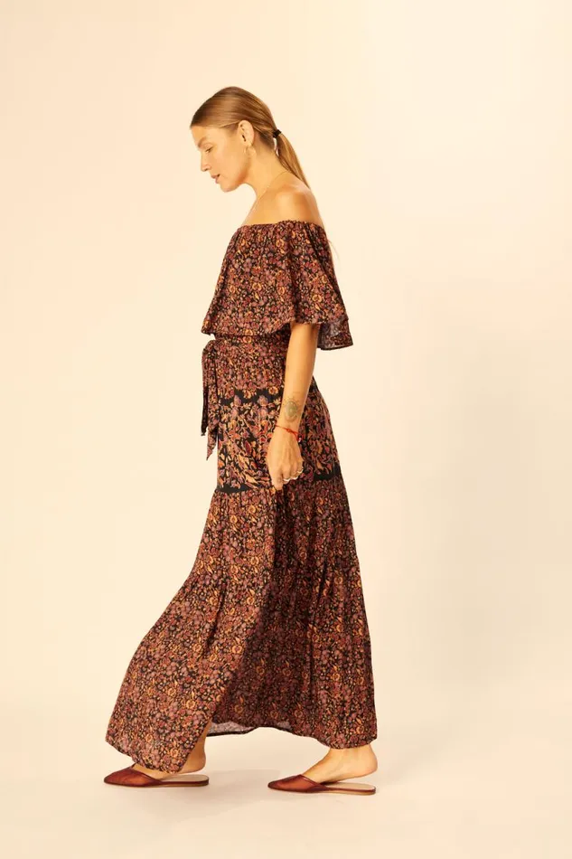 Dresses Shop Natalie Martin NAOMI DRESS WITH SASH Petite Fleur Noire