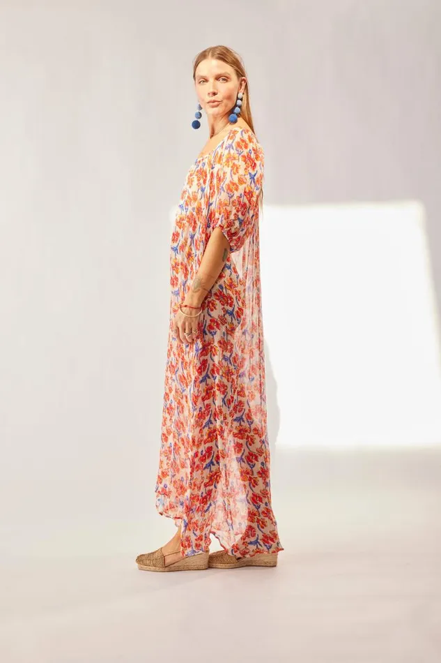 Dresses Shop Natalie Martin VIVI DRESS Chiffon Watercolor Clemen