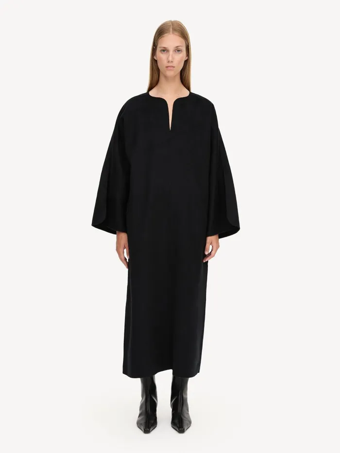 Dresses Women By Malene Birger Cais Wool Dress Black