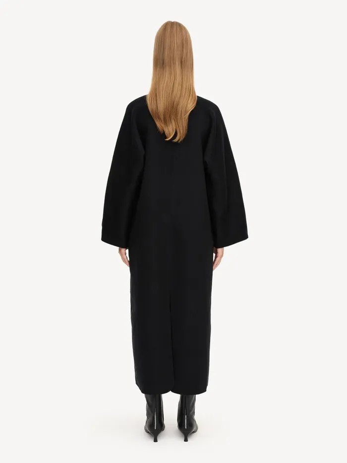 Dresses Women By Malene Birger Cais Wool Dress Black Dresses Women By Malene Birger Cais Wool Dress Black