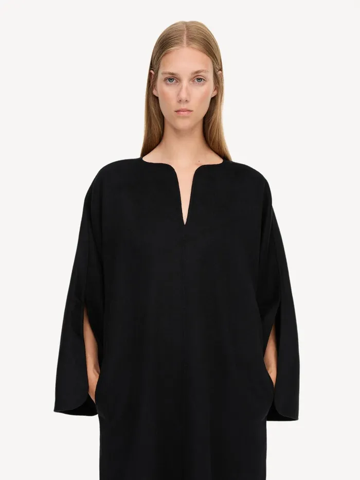 Dresses Women By Malene Birger Cais Wool Dress Black Dresses Women By Malene Birger Cais Wool Dress Black