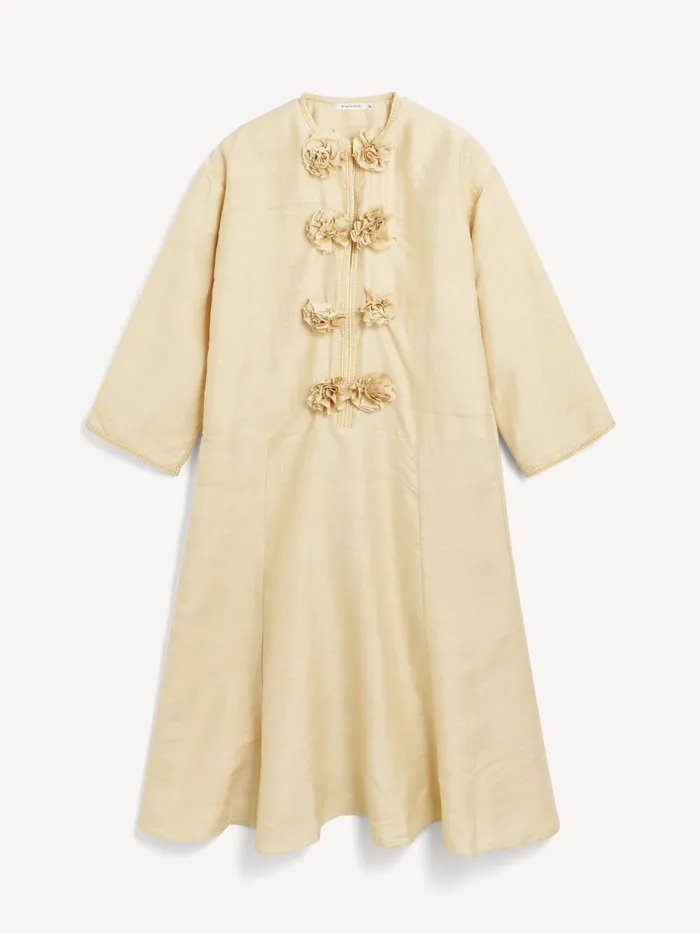 Dresses Women By Malene Birger Cicelia Silk Maxi Dress Sea Mist