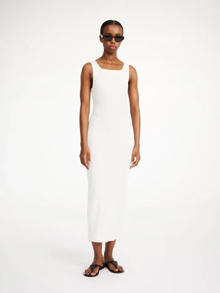 Dresses Women By Malene Birger Milelo Maxi Dress Soft White