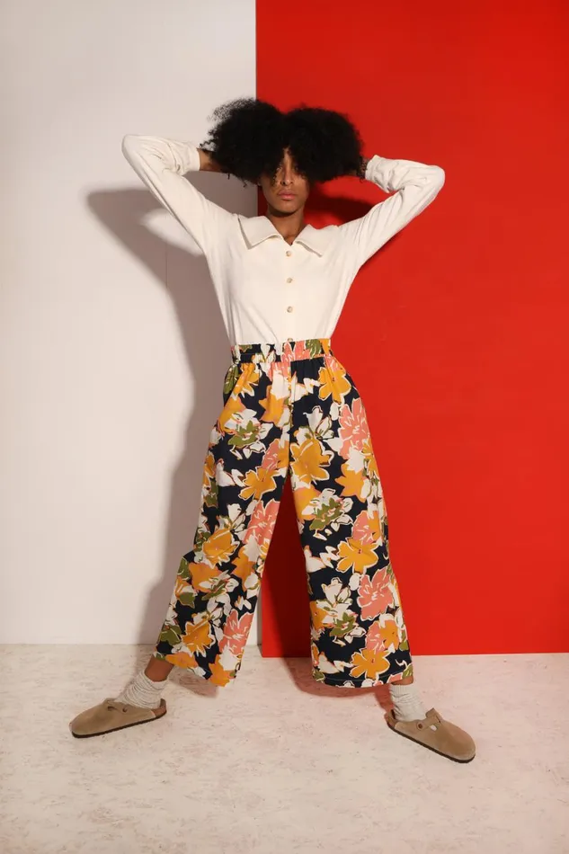 Eamon Trouser Autumn Lyon Floral Womens LF Markey Trousers