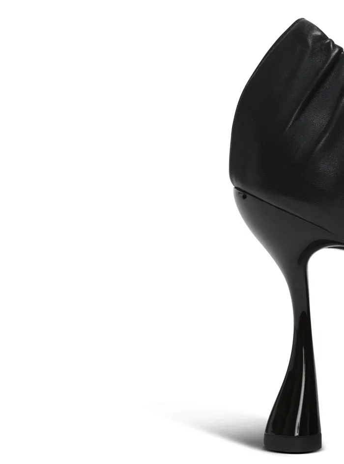 Eden Pumps In Gathered Lambskin Black Women Balmain High Heels and Pumps