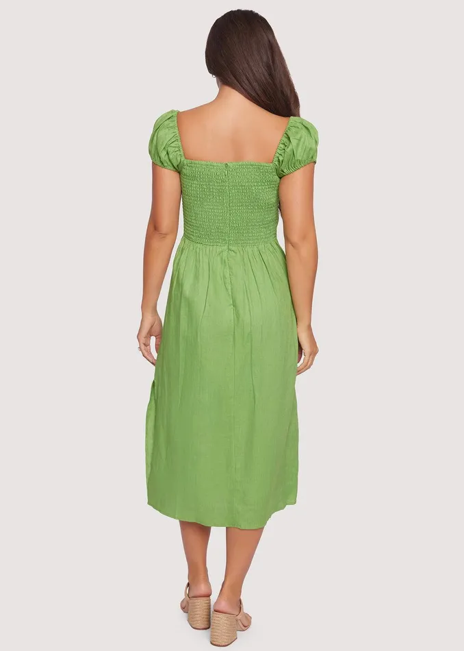 Elia Midi Dress Gardengreen Women Lost Wander Dresses